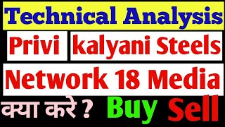Technical Analysis ! Privi Speciality Share ! Kalyani Steels Share ! Network 18 Media Share !