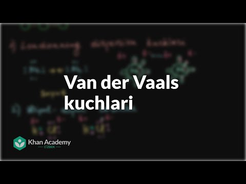 Video: Van der Vaals kuchlari qayerda ishlaydi?