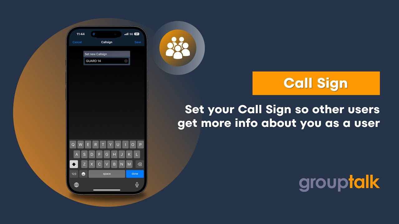 Call Sign - See who is using the different devices
