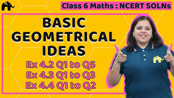 Basic Geometrical Ideas | Class 6 Maths | Chapter 4 | Ex 4.2 4.3 4.4 | NCERT Solutions