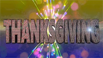 PolyFx 3D Thanksgiving Animation - loop