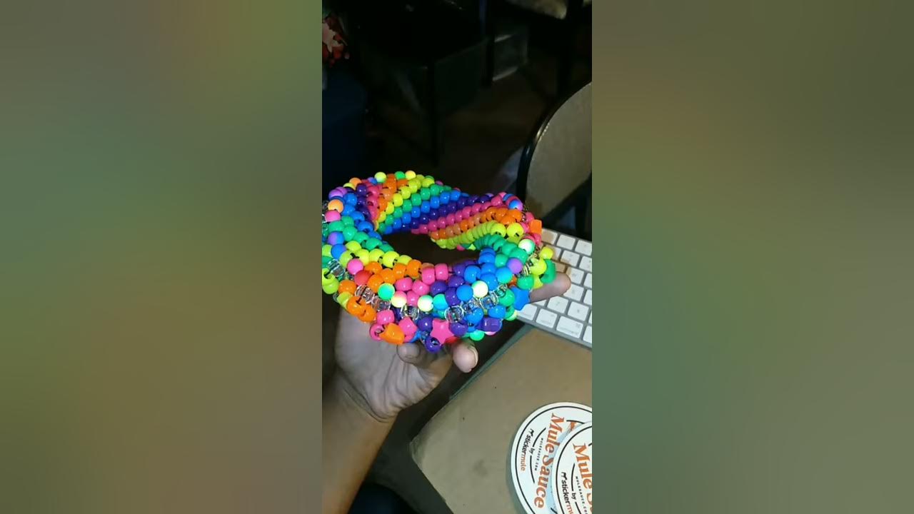 RAVE TIPS - How To Make Awesome Kandi Bracelets with Letters and Charms -  Kandi Tutorial 