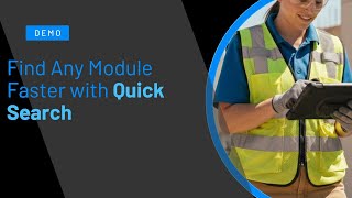 Quick Search Feature Tip Cosntruction Equipment Management Software screenshot 1