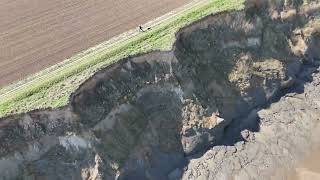 Happisburgh to Walcott from above COASTAL EROSION 🥲