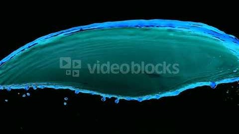 Alpha Channel Liquid Water Toss - Blue 2 | Video Footages | Effects and Lower Thirds