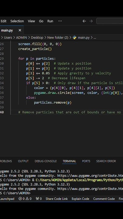 Amazing Python Design 9 π₯ | Colorful Art #python #asmr #codeing # ...