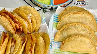 Empanadas de camarón y tacos dorados 😋 / Cocinando A la Periqué