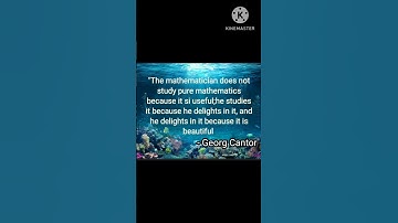 Mathematics quotes||Georg  Cantor||Aj Mathematics