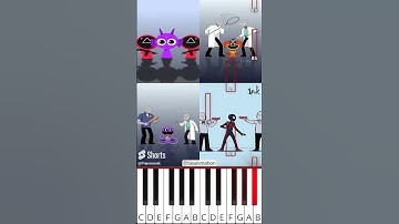 Seize the Gun COMPLETE EDITION | Incredibox Sprunki (@tieanimation) - Octave Piano Tutorial