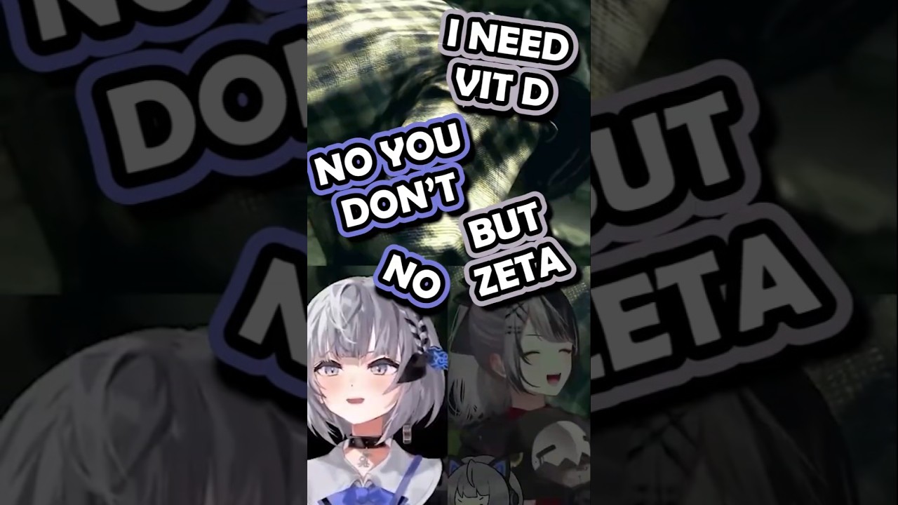 Shiori Need To Eat More Vegetables But Zeta Say No  #vtuber #hololive #vestiazeta #Dankvella