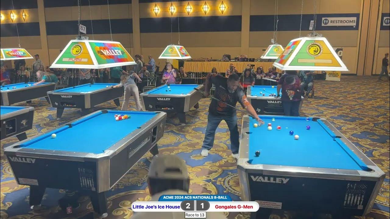 (Round 4B vs Gonzales GMen) 2025 ACS Nationals Open 8Ball Teams YouTube