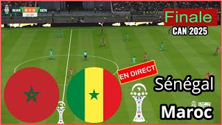 Download Lagu Match Sénégal vs Maroc en direct finale can 2025 Coupe d'Afrique Simulation football Gameplay pc MP3