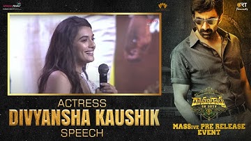 Actress Divyansha Kaushik Speech @ Rama Rao On Duty Pre Release Event | Shreyas Media
