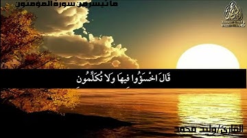 خواتيم سورة المؤمنون (تلاوه مرئيه ) | القارئ وليد محمد