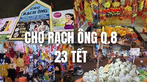 Chợ Rạch Ông quận 8 tối 23 Tết: Buôn bán cười nói vang một góc chợ - Bà lão mệt quá ngồi ngủ gục