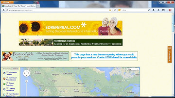 EDReferral.com: BASIC search for treatment on the EDReferral.com web site. Video # 2