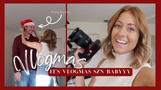 VLOGMAS EP 1 | Filming the vlogmas intro + getting work done!