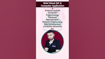 BA in Computer Application- all details to know!😀#shorts