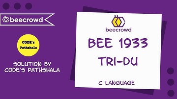 Beecrowd Problem 1933 - "Tri-du" solution | C language
