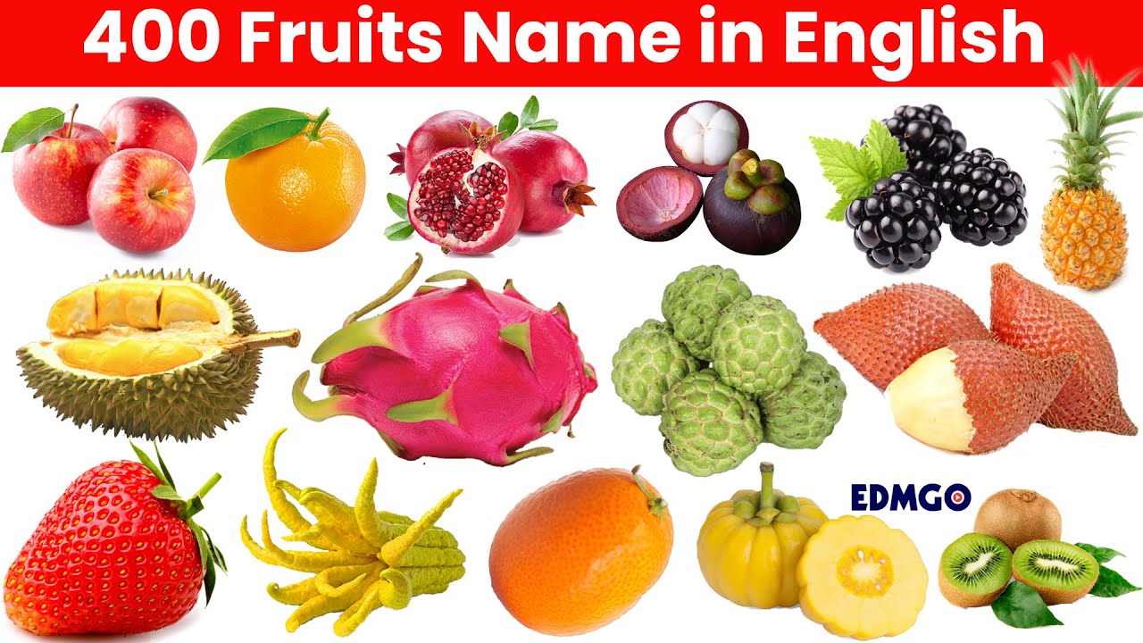 400 FRUITS NAME IN ENGLISH – THE ENCYCLOPEDIA OF FRUITS - YouTube