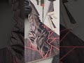 PRECISION ASMR CUTS ⚡ | 48 exact cuts to make a low-poly wolf kunai (fantasy prop).