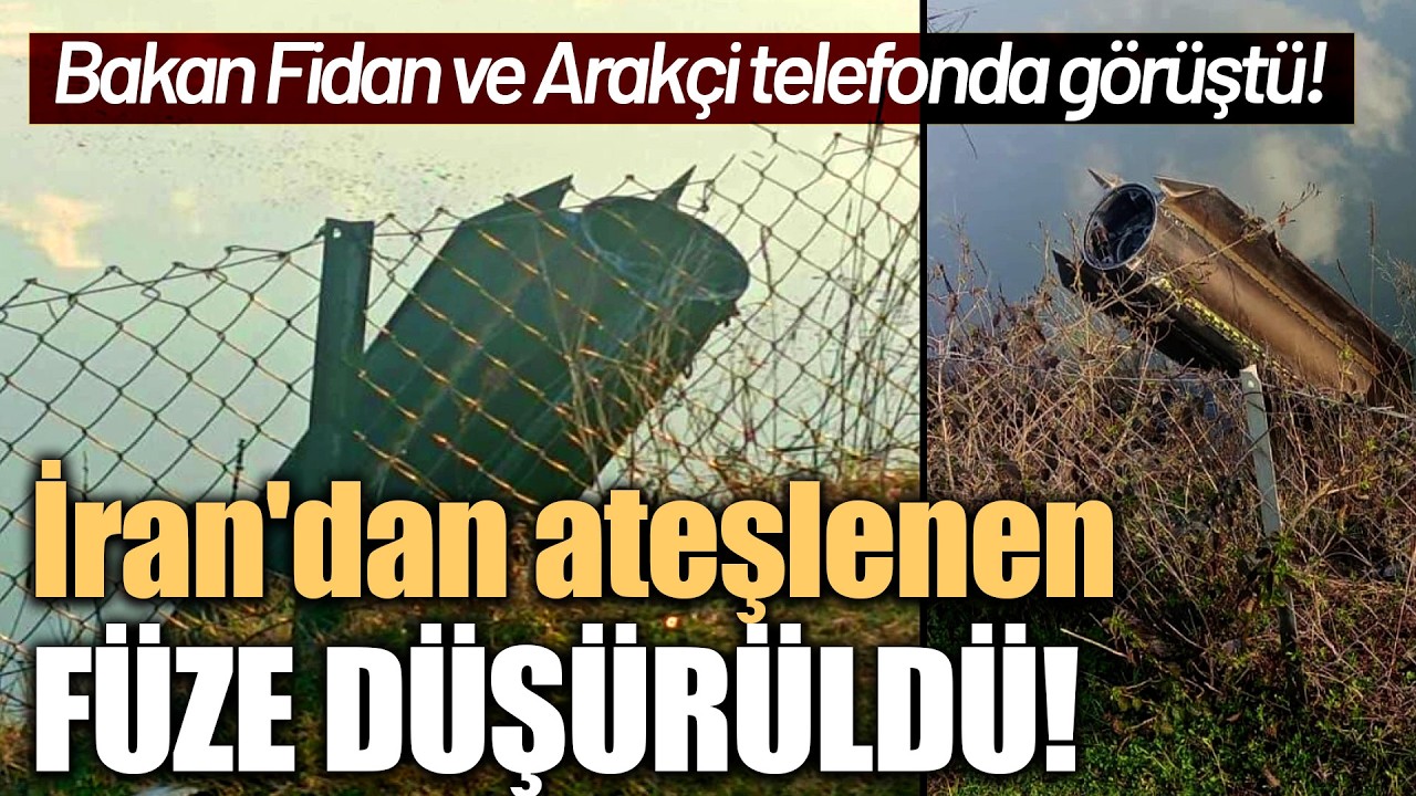 İran’dan Ateşlenen Mühimmat Parçası Hatay’a Düştü!