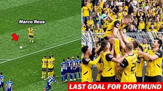 Marco Reus's Last Goal for Dortmund at Signal Iduna Park
