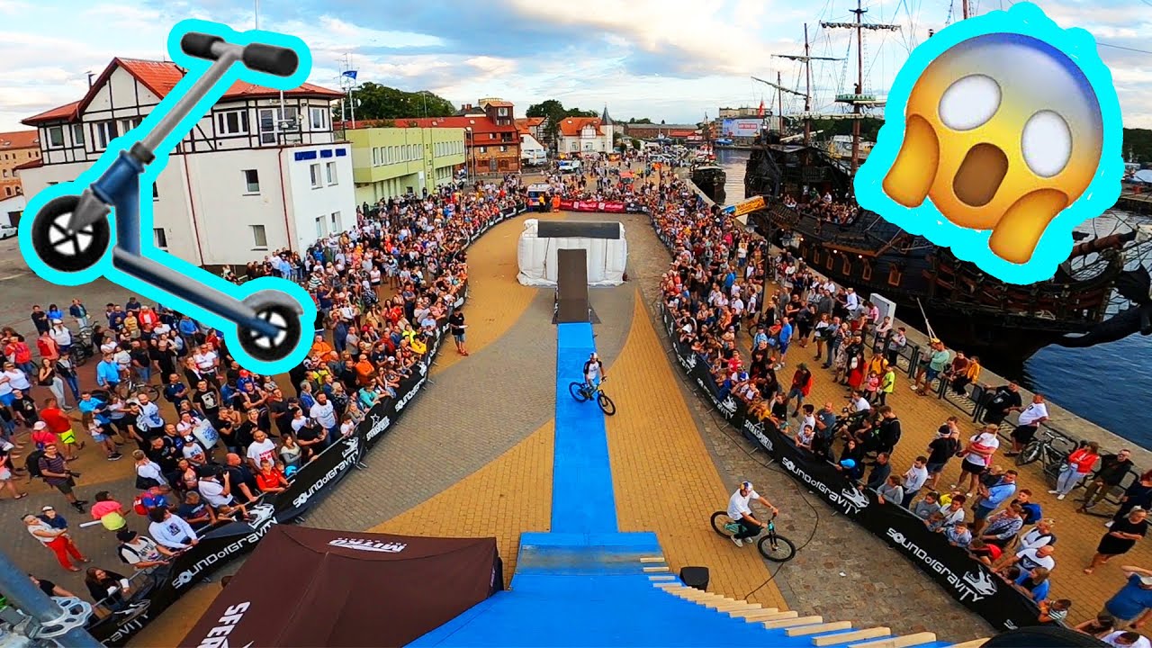 Hulajnogą na MEGA-RAMPIE!