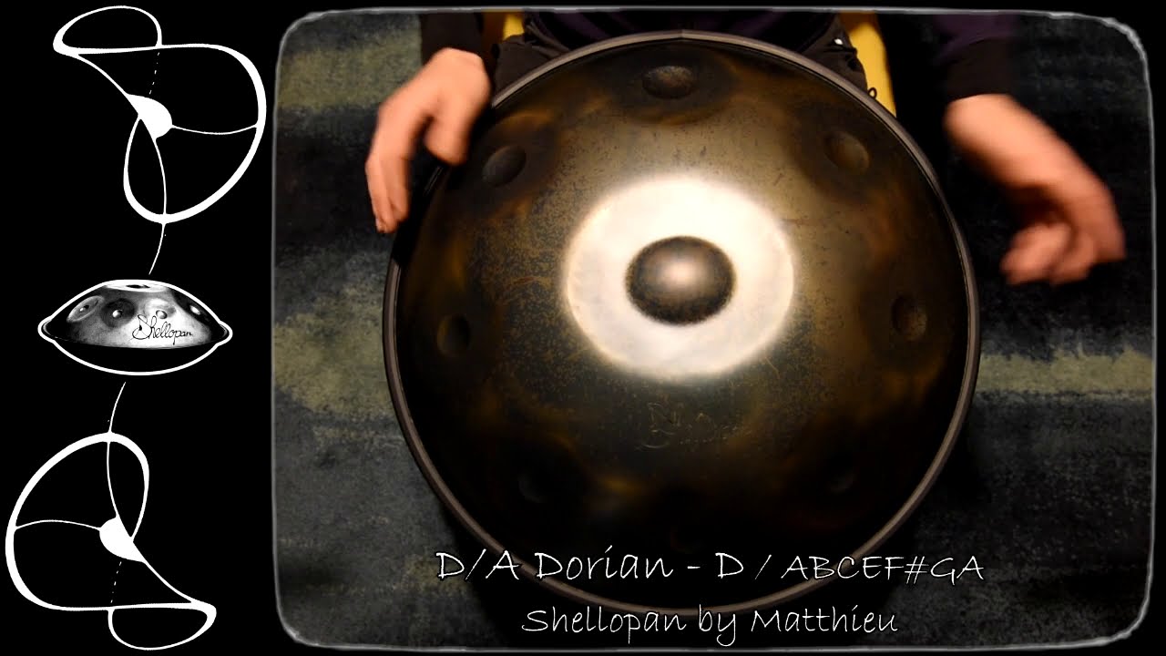 Handpan - D mixolydian /A dorian heptatonic 9 - Shellopan by Matthieu