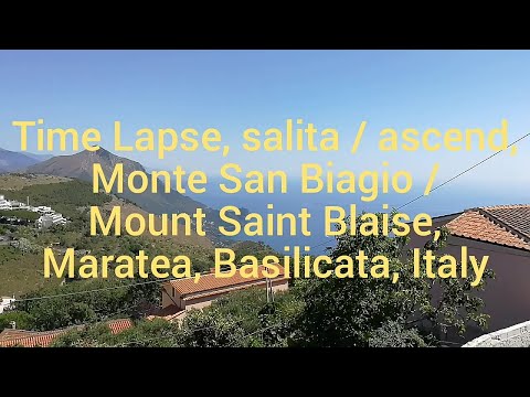 Time Lapse, Monte San Biagio / Mount St. Blaise, Cristo Redentore / Christ Redeemer, Maratea, Italy