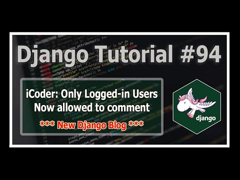 Django 3 Blog: Restricting Comment Posting to Logged in User | Python Django Tutorials In Hindi #94