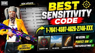 New Update 44 Code  Bgmipubg Mobile Sensitivity Settings 2026  Best Scope Sensitivity Settings