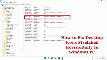 How to Fix Desktop Icons Stretched Horizontally In windows PC