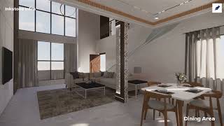 How to Design a Double Height Ceiling Living Room? What is Contemporary Interior Design? Watch Now.