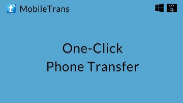 Wondershare MobileTrans - One Click Phone Transfer between Android, Symbian & iOS