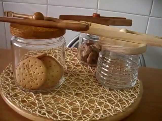 BOTE DE CRISTAL HERMÉTICO CON TAPA DE MADERA