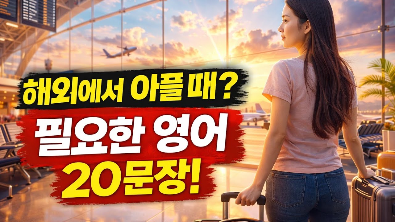 해외에서 갑자기 아플 때 꼭 필요한 영어 20문장 | 병원·약국 영어 | 20 Essential English Phrases for When You Get Sick Abroad