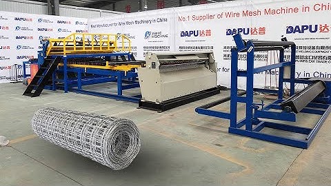 3-6mm automatic roll mesh welding machine for sales | Dapu Machinery | Youtube Video