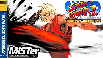 Super Street Fighter II Mega Drive | Ken Gameplay on MiSTer FPGA