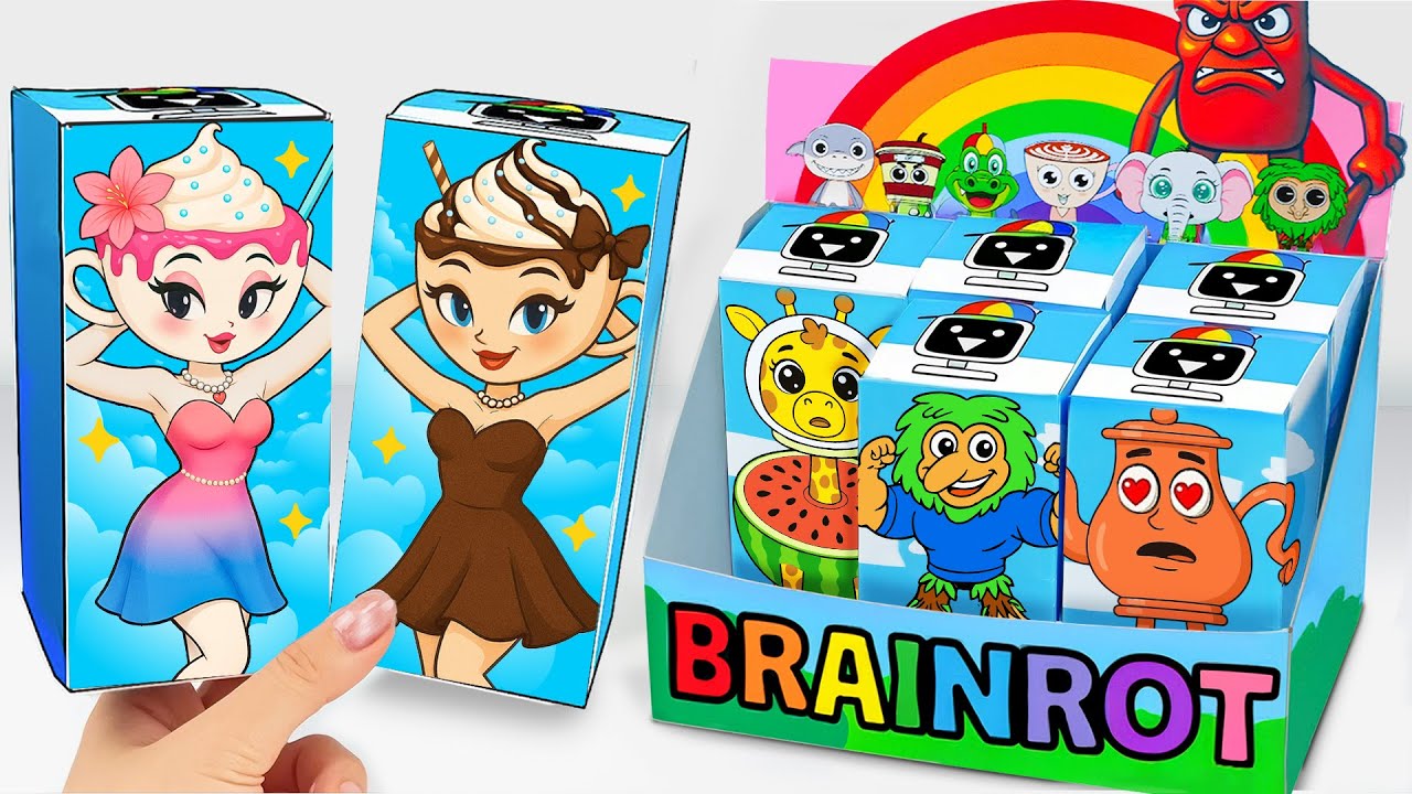 🎀Paper DIY🎀 Ultimate BALLERINA CAPPUCCINA x ESPRESSONA Blind Box, BRAINROT ASMR Unboxing | Hana DIY