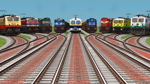 9️⃣ Bumpy Forked Railroad Tracks Indian Railways Trains Journey Branched Railroad 