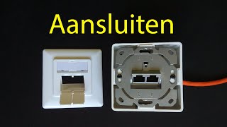 UTP contactdoos aansluiten (uitleg) - YouTube Utp Contactdoos Aansluiten (Uitleg) - Youtube