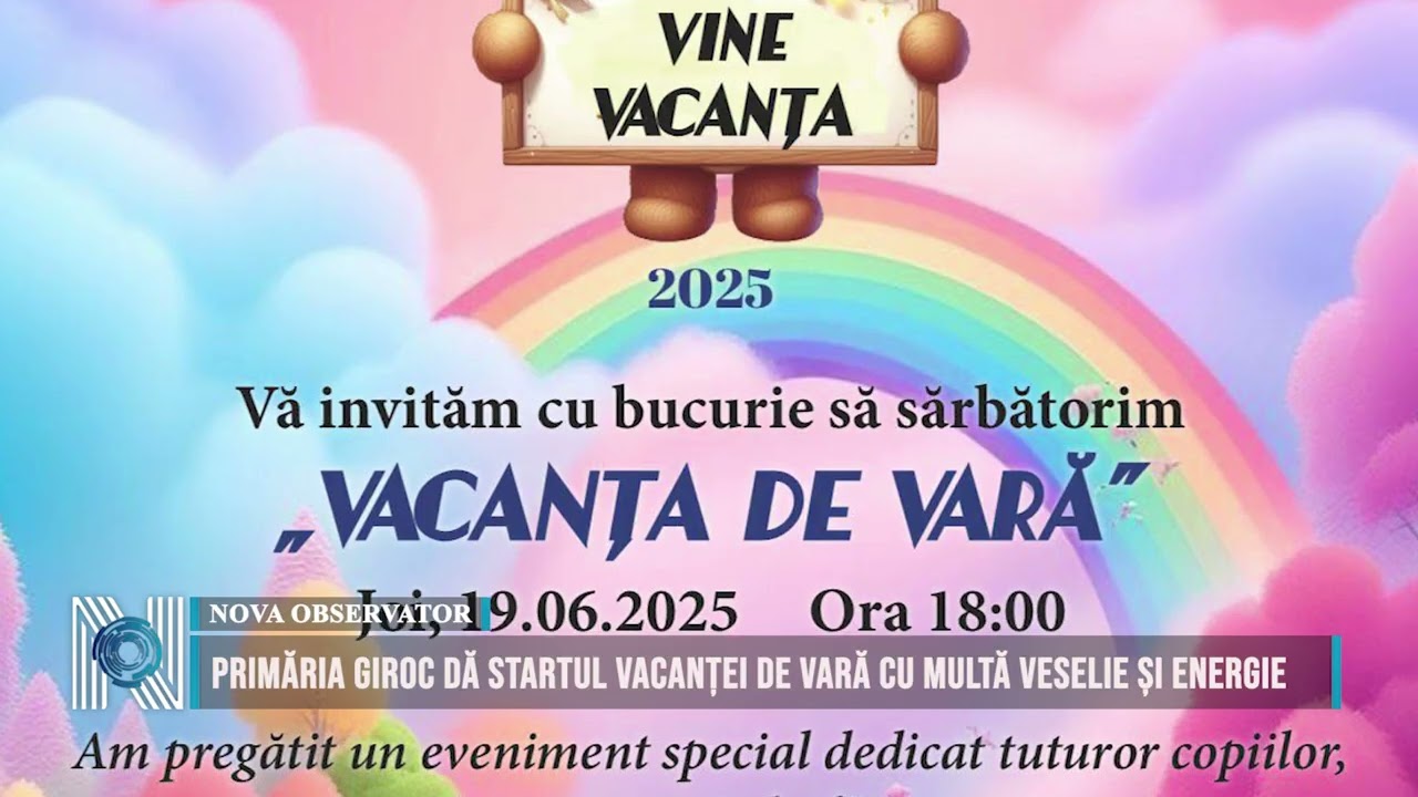 Primăria Giroc dă startul vacanței de vară cu multă veselie și energie