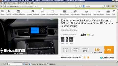 How to activate the included service of your new SiriusXM satellite radio