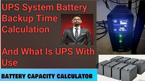 UPS battery backup time calculation | What is UPS 