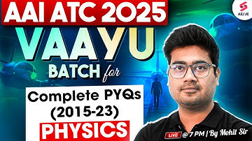 AAI ATC 2025 Preparation | AAI ATC Physics Previous Year Question Paper | Mohit Sir