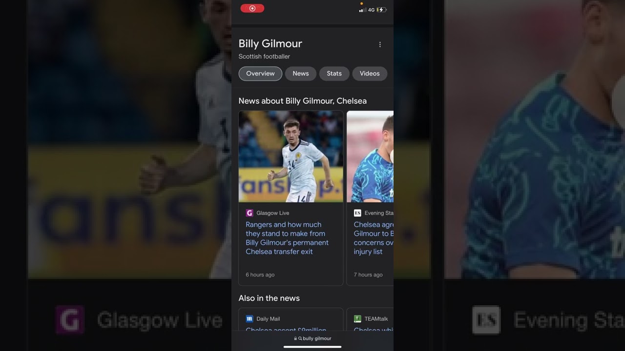 Billy gilmour is a Brighton player