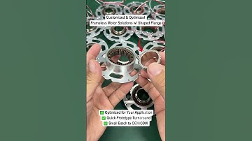 Customized & Optimized Frameless Motor Solutions with Shaped Flange #motor #humanoidrobot #humanoid