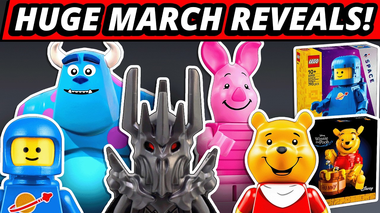 LEGO NEWS! HUGE March Reveals! Winnie the Pooh! Monsters Inc! Sauron! Classic Space!