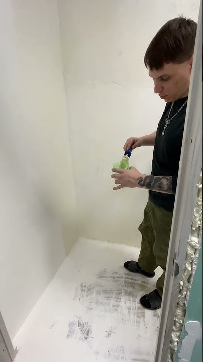 Нанесение эпоксидной смолы GreenEpoxy k3.2 на вертикальные стены в ...